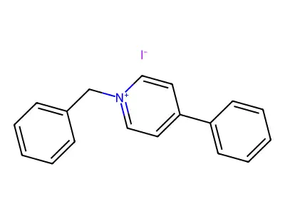 1-Benzyl-4-phenylpyridin-1-ium iodide structure