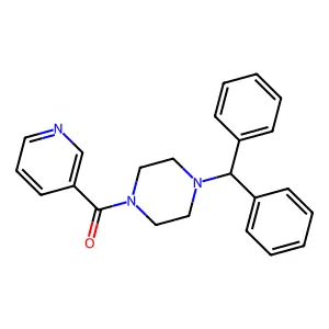 (4-Benzhydrylpiperazin-1-yl)-pyridin-3-ylmethanone structure