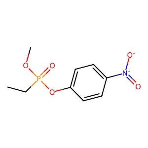 Phosphonic acid, ethyl-, methyl p-nitrophenyl ester structure