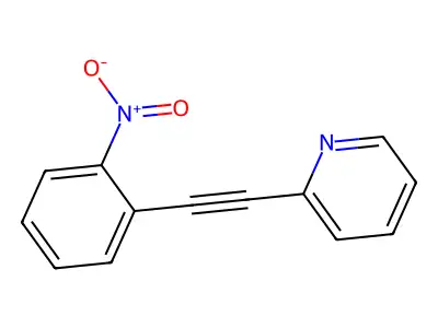 2-[2-(2-Nitrophenyl)ethynyl]pyridine structure