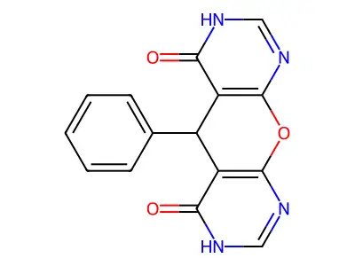 5-Phenyl-5H-pyrano[2,3-d;6,5-d']dipyrimidine-4,6-diol structure