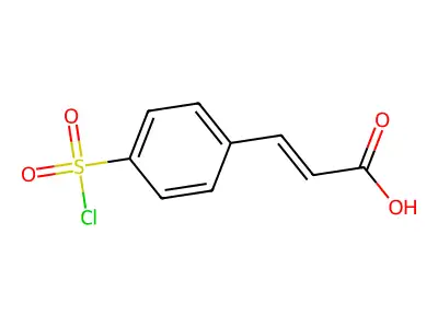 3-(4-Chlorosulfonyl-phenyl)-acrylic acid structure