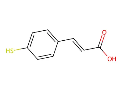 3-(4-Mercaptophenyl)acrylic acid structure