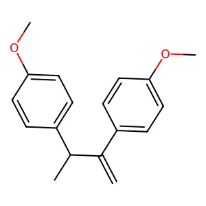 1-Butene, 2,3-bis(p-methoxyphenyl)- structure