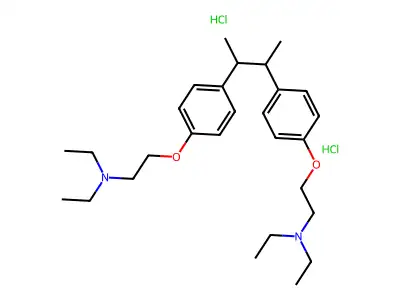 Triethylamine, 2,2'''-((1,2-dimethylethylene)bis(p-phenyleneoxy))bis-, dihydrochloride, meso- structure