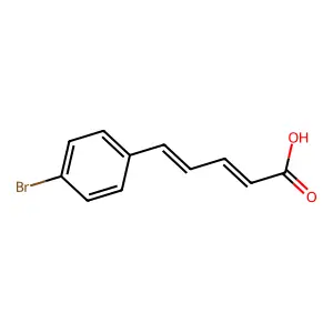 5-(4-Bromophenyl)penta-2,4-dienoic acid structure