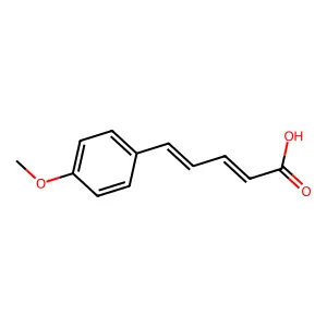 5-(4-甲氧基苯基)戊-2,4-二烯酸 structure