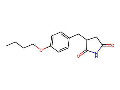 3-(4-Butoxybenzyl)pyrrolidine-2,5-dione structure
