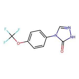 4-[4-(trifluoromethoxy)phenyl]-2,4-dihydro-3H-1,2,4-triazol-3-one structure
