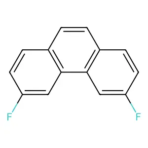 Phenanthrene, 3,6-difluoro structure