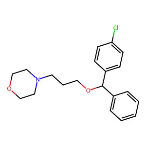 4-[3-[(4-Chlorophenyl)phenylmethoxy]propyl]morpholine structure