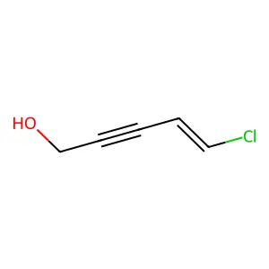 (4E)-5-chloropent-4-en-2-yn-1-ol structure