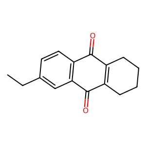 6-Ethyl-1,2,3,4-tetrahydroanthroquinone structure