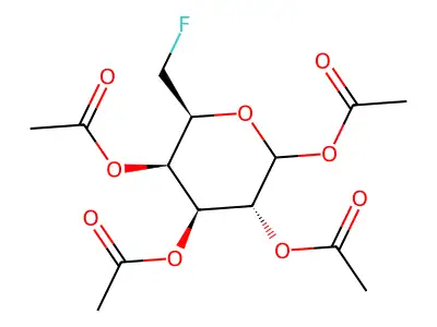 [4,5,6-Triacetyloxy-2-(fluoromethyl)oxan-3-yl] acetate structure