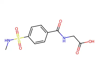 2-{[4-(Methylsulfamoyl)phenyl]formamido}acetic acid structure