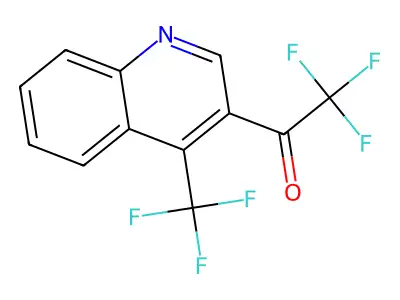 3-(Trifluoroacetyl)-4-(trifluoromethyl)quinoline structure