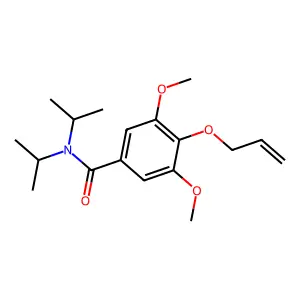 Benzamide, 4-(allyloxy)-N,N-diisopropyl-3,5-dimethoxy- structure