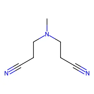 3,3'-(甲基亚氨基)二丙腈 structure