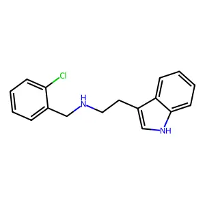 N-(2-chlorobenzyl)-2-(1H-indol-3-yl)ethanamine structure