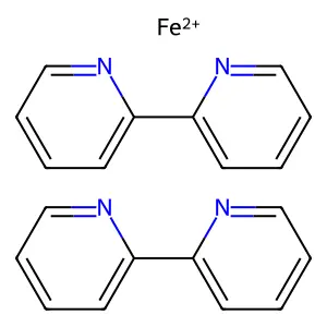 bis(2,2'-bipyridine)iron(II) structure