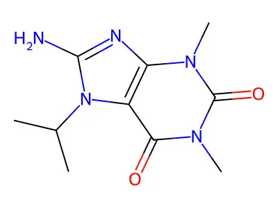 8-Amino-7-isopropyl-1,3-dimethyl-1H-purine-2,6(3H,7H)-dione structure