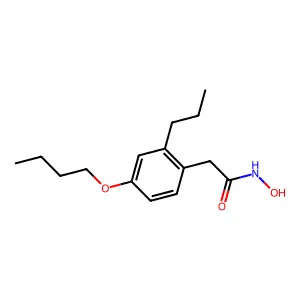 2-(4-丁氧基苯基)-2-丙基乙酰氧肟酸 structure