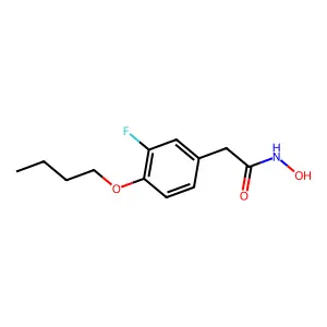 2-(4-丁氧基-3-氟苯基)乙酰氧肟酸 structure