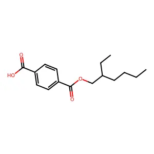 Mono(2-ethylhexyl) terephthalate structure