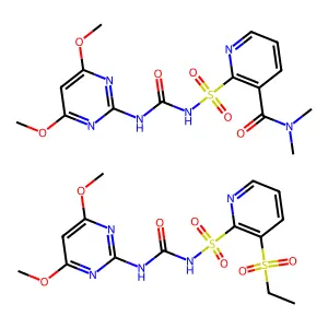 Nicosulfuron, mixt. with rimsulfuron (1:1) structure