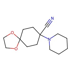 8-Piperidin-1-yl-1,4-dioxaspiro[4.5]decane-8-carbonitrile structure