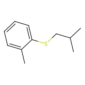 异丁基邻甲苯基硫醚 structure