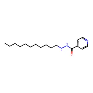 异烟酸2-十一烷基酰肼 structure