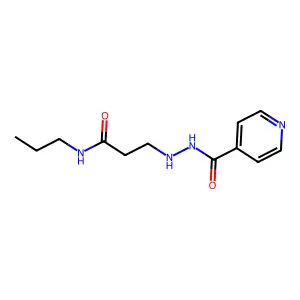 Isonicotinic acid, 2-(2-(propylcarbamoyl)ethyl)hydrazide structure