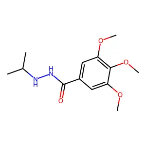Benzoic acid, 3,4,5-trimethoxy-, 2-isopropylhydrazide structure