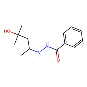 N-(4-Hydroxy-4-methylpentan-2-yl)benzenecarbohydrazonic acid structure