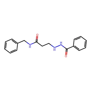 Benzoic acid, 2-(2-(benzylcarbamoyl)ethyl)hydrazide structure