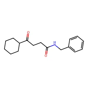 Cyclohexanebutyramide, N-benzyl-gamma-oxo- structure