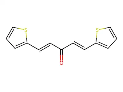 1,5-Bis(2-thienyl)-1,4-pentadien-3-one structure