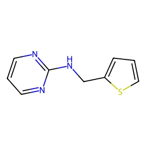 N-(thiophen-2-ylmethyl)pyrimidin-2-amine structure