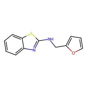 N-(furan-2-ylmethyl)-1,3-benzothiazol-2-amine structure