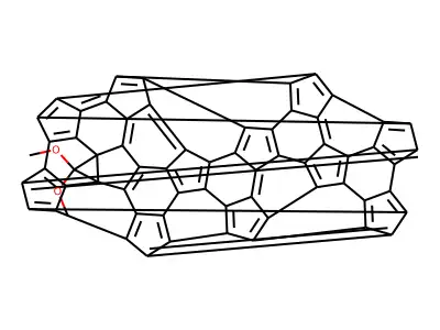 1,2-(Dimethoxymethano)fullerene C60 structure