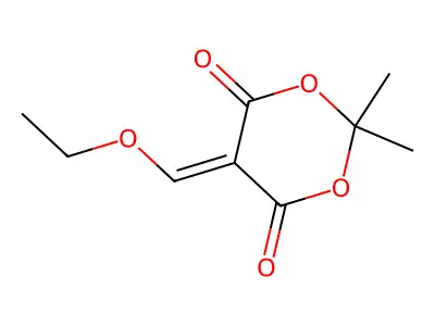 5-(Ethoxymethylene)-2,2-dimethyl-1,3-dioxane-4,6-dione structure