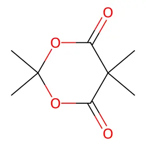 2,2,5,5-Tetramethyl-1,3-dioxane-4,6-dione structure