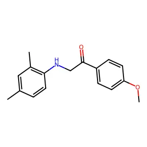 2-((2,4-Dimethylphenyl)amino)-1-(4-methoxyphenyl)ethanone structure