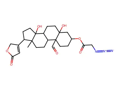 Strophanthidin, 3-azidoacetate structure