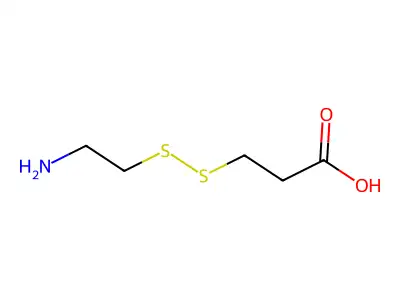 3-((2-Aminoethyl)disulfanyl)propanoic acid structure