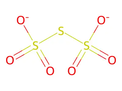 连三硫酸根 structure