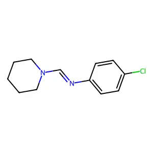 Methanimine, 1-(1-piperidinyl), N-(4-chlorophenyl) structure