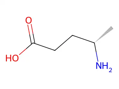 (4S)-4-Aminopentanoic acid structure