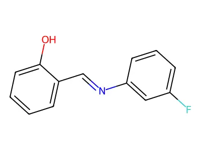 3-Fluoro-N-(2-hydroxybenzylidene)aniline structure